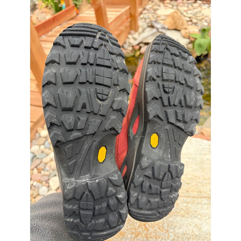 Lowa Renegade GTX Mid Ws Hiking Boots Red Gore-Tex Vibram Womens 10 320945 - Picture 3 of 10
